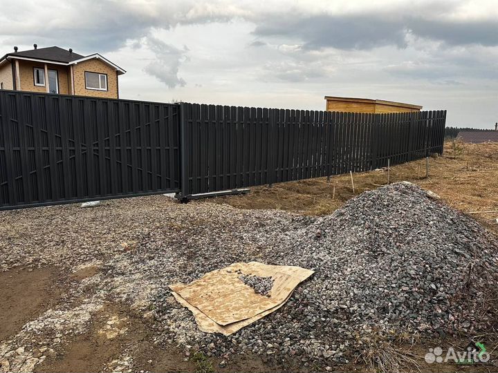 Заборы из профлиста монтаж