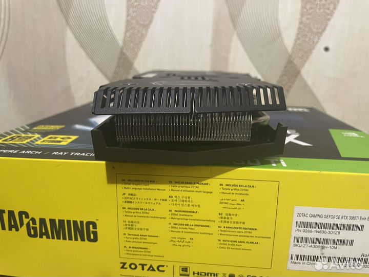 Видеокарта Zotac Twin Edge RTX 3060ti samsung 8gb