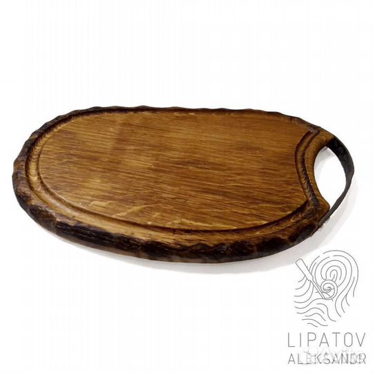 Доска сервировочная разделочная деревянная