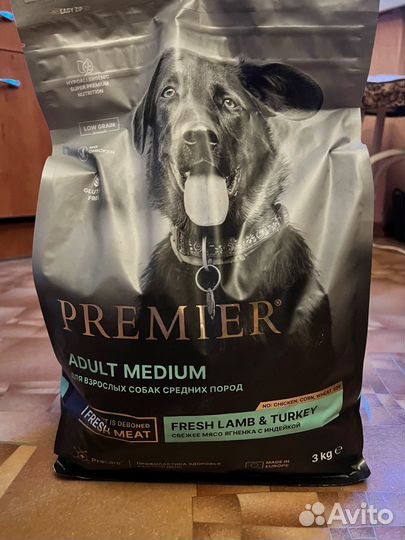 Корм для собак premier 3 кг
