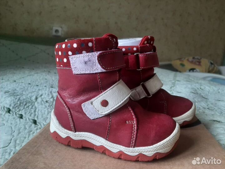 Зимние ботинки кожаные shagovita