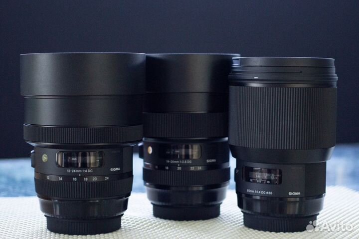 Объектив Sigma Canon 12-24mm,14-24mm 2.8, 85mm 1.4