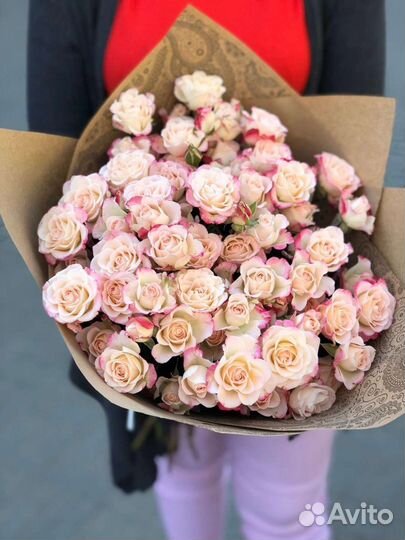 Цветы розы букет