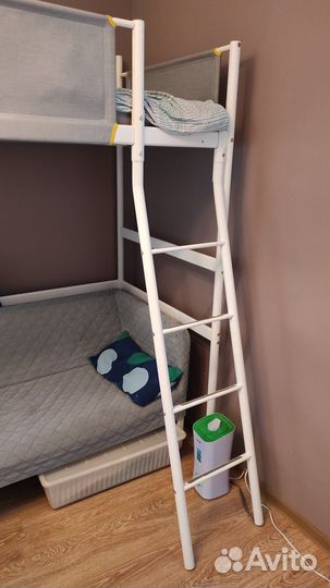 Кровать чердак икеа + матрас