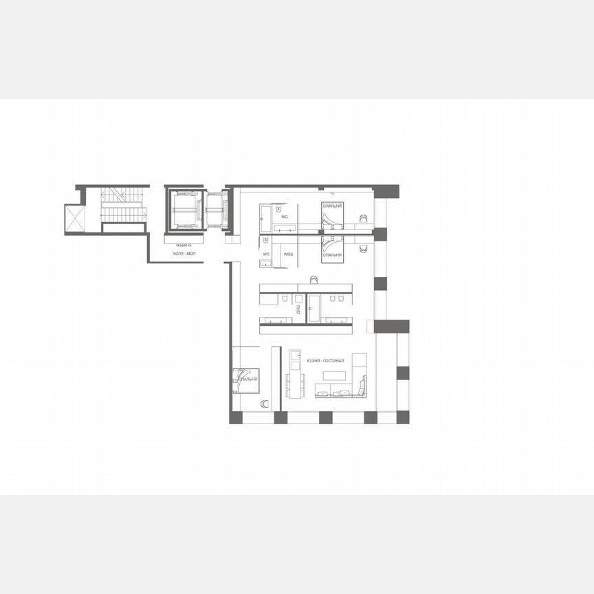 3-к. квартира, 205 м², 3/8 эт.