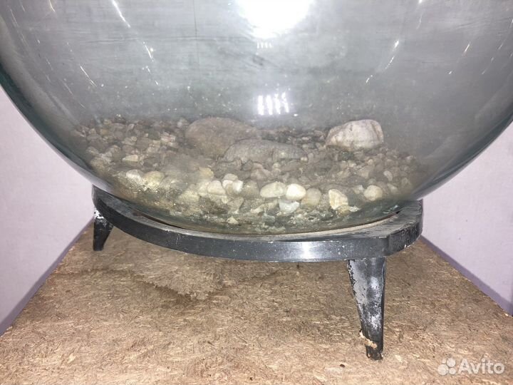 Аквариум 20л. круглый на подставке СССР