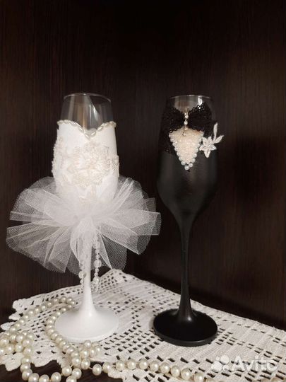 Свадебные бокалы новые