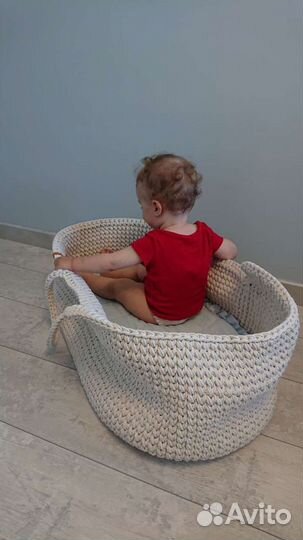 Люлька колыбель корзина плетеная
