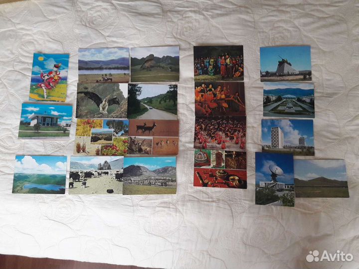 Календарики, открытки Монголии