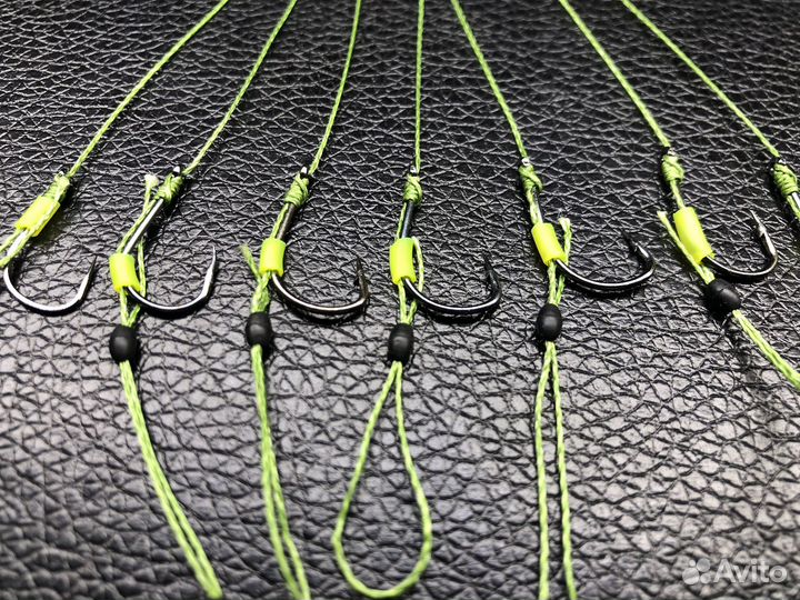 Карповые поводки для ловли на бойлы с волосом