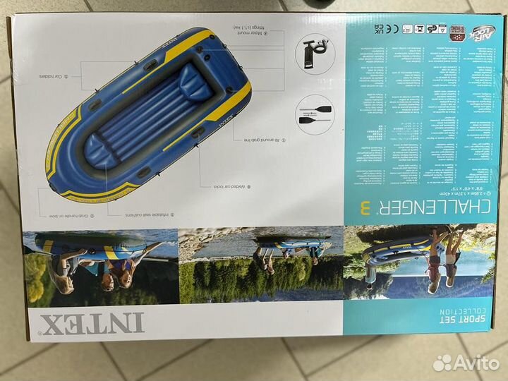 Надувная лодка intex Challenger 3