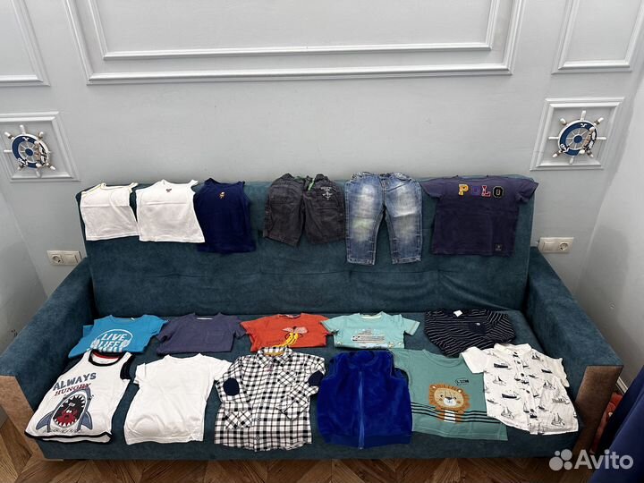 Вещи пакетом 80 86 (12 18 месяцев) на мальчика