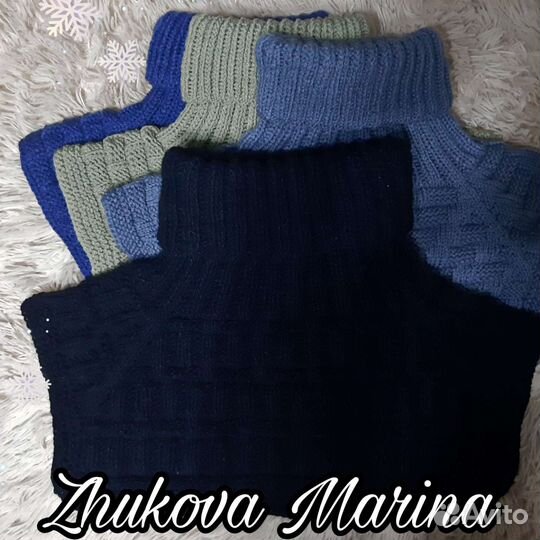 Манишка вязаная