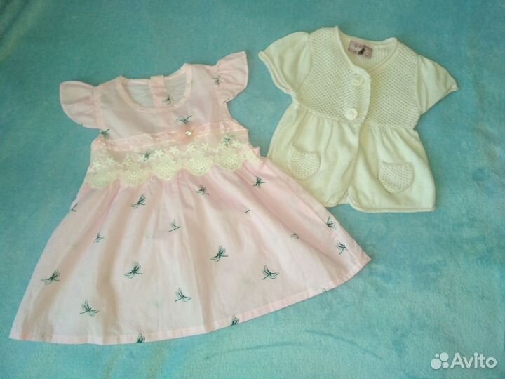 Комплект платьев-боди от 68 до 80 р-ра