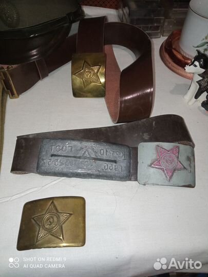 Военная фуражка пилотка ремень СССР