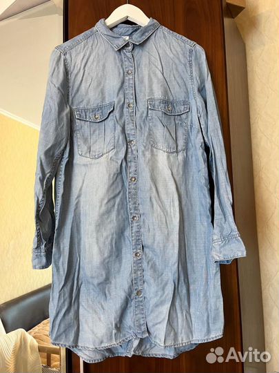 Джинсовое платье рубашка &Denim, р.48