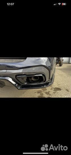 Насадка на глушитель черные BMW G05/G06/G07