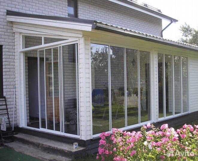 Остекление веранды террасы беседки пвх и алюминий