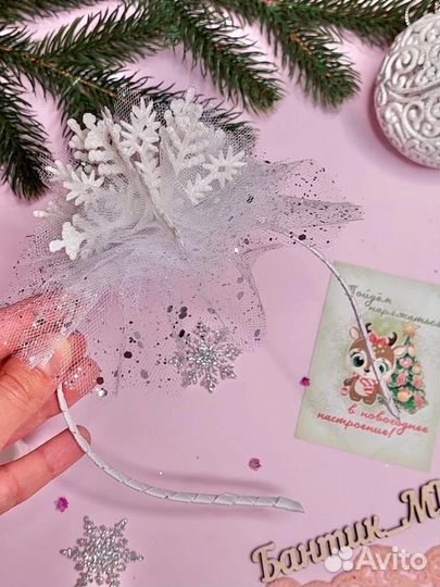 Новогодняя корона Снежинка