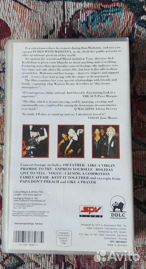 Оригинальная видеокассета Мадонна