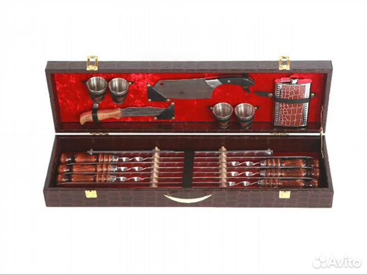 Подарочный шашлычный набор шампура