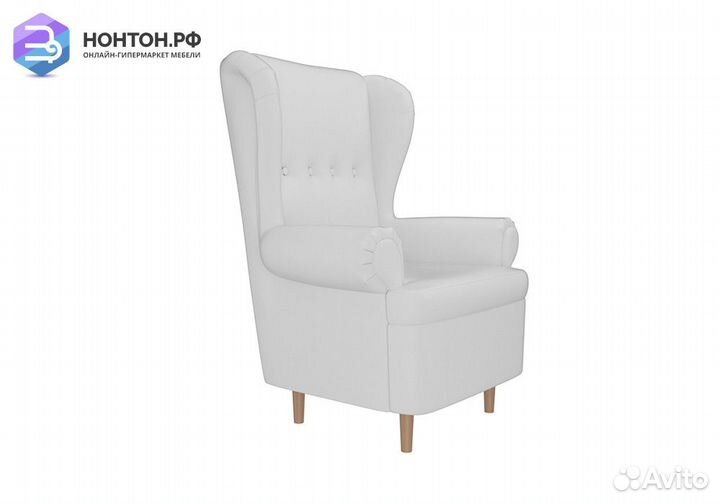 Кресло Торин экокожа белая
