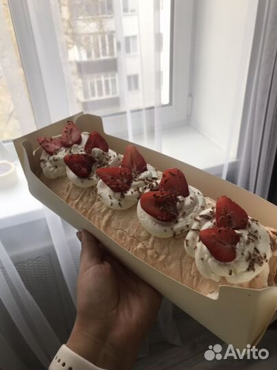 Меренговый рулет