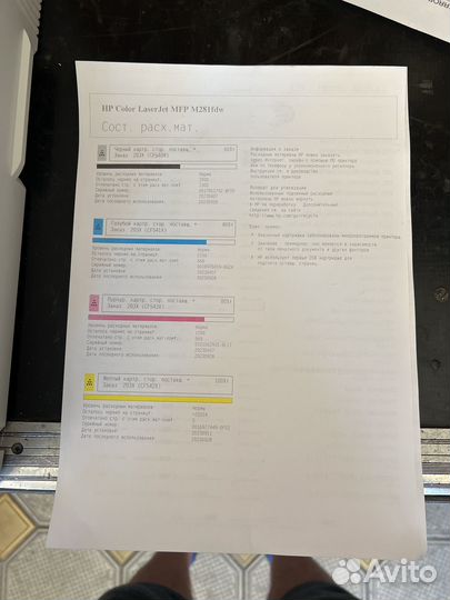 Мфу HP color MFP M281fdw