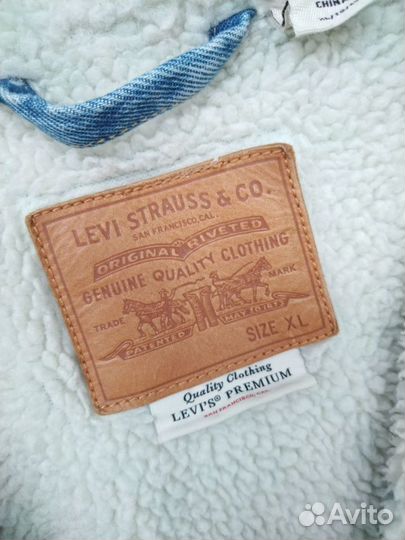Джинсовая куртка утеплённая levis premium