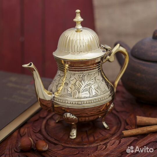 Сувенир латунь 'Чайничек' 18,5х10х16,5 см