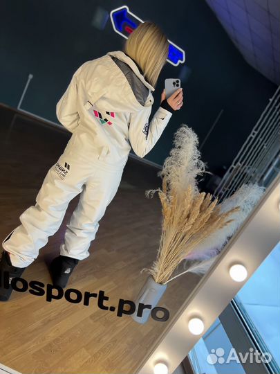 Комбинезон горнолыжный унисекс Snow HD белый