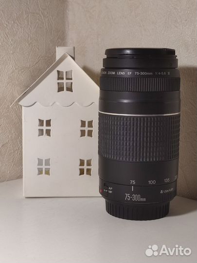 Объектив Canon EF 75 300mm f/4-5.6 iii рабочий