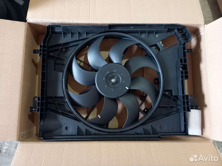 Renault logan 2 диффузор вентилятор охлаждения