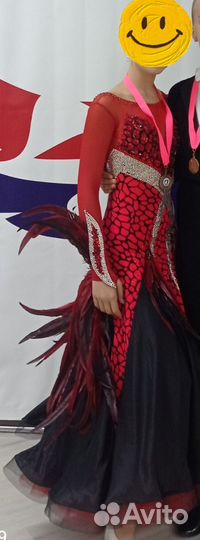 Платье для бальных танцев стандарт ю2, молодежь