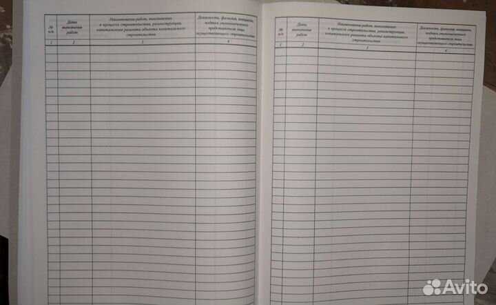 Общий журнал работ