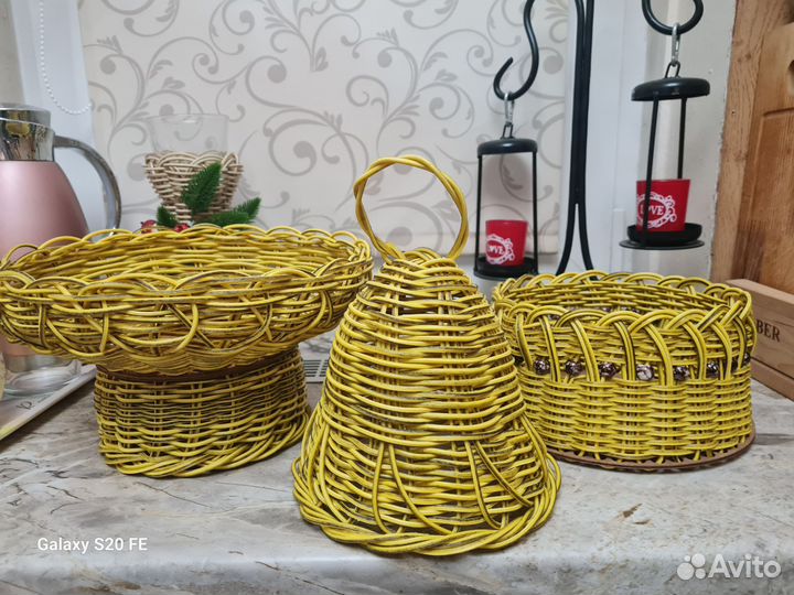 Изделия из искусственного ротанга. Ручная работа