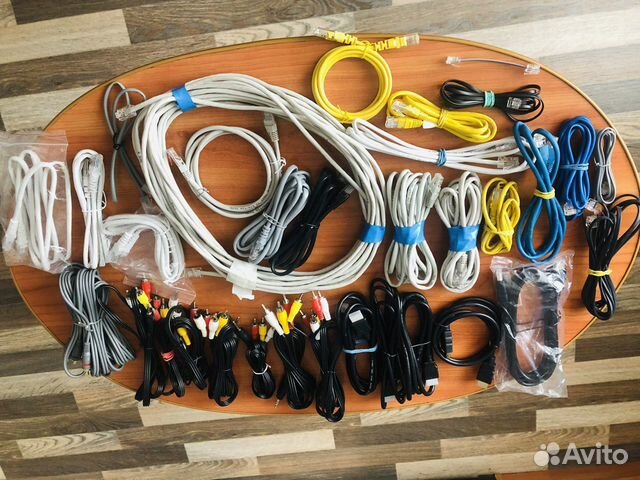 Кабеля LAN, RCA, 3.5 Jack