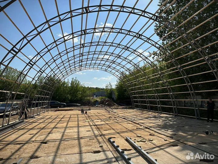 Каркас ангара Арки 15м