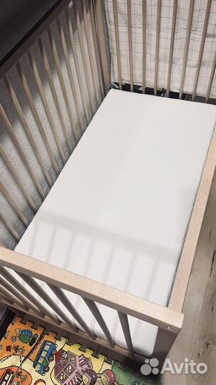 Детская кроватка+ матрас IKEA