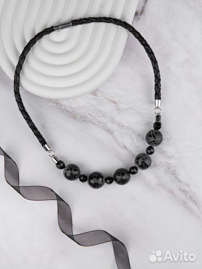 Колье с натуральными камнями 