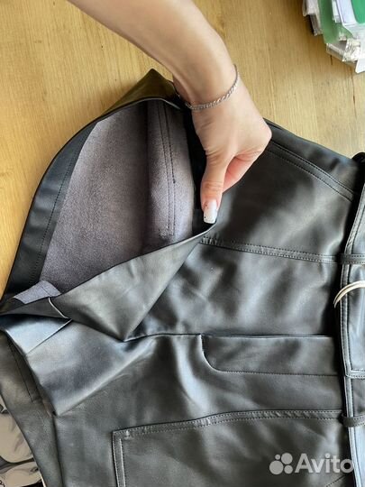 Шорты женские кожаные