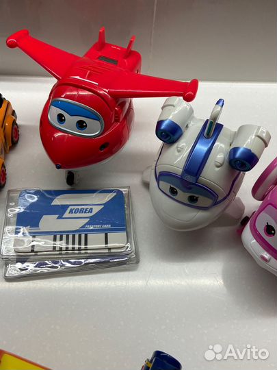 Роботы поезда, джет супер крылья