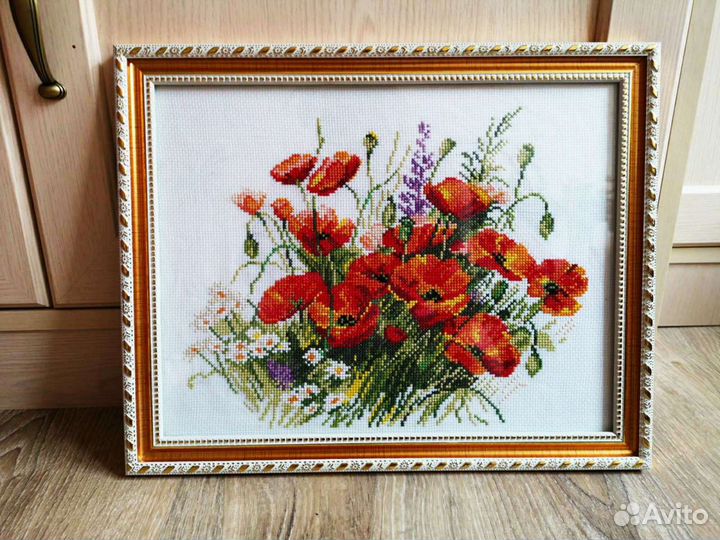 Картина вышитая крестом 