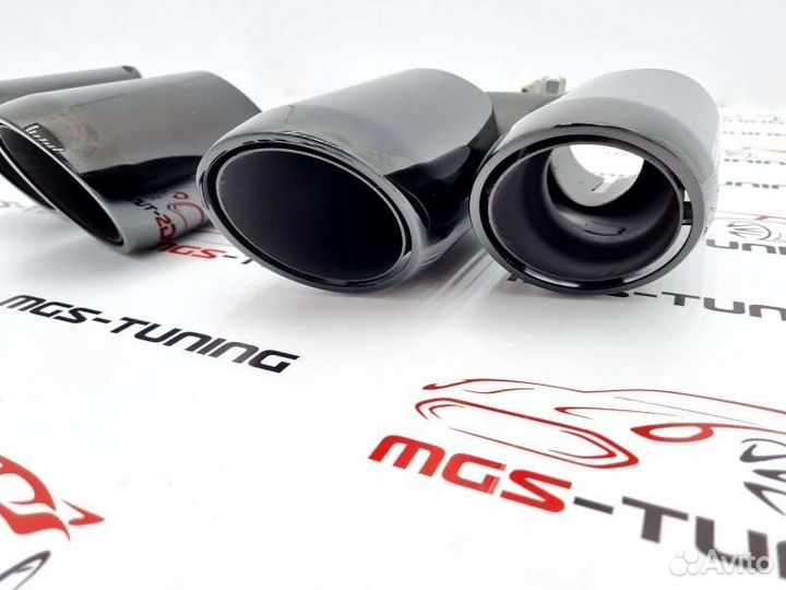 Насадки для Porsche Macan 2019+ S черные