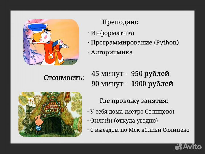 Репетитор по информатике и программированию