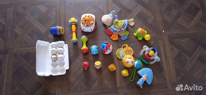 Грызунки, погремушки, развивающие игрушки