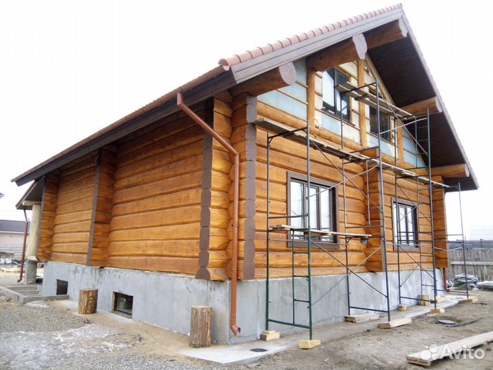 Срубы дома бани из бревна