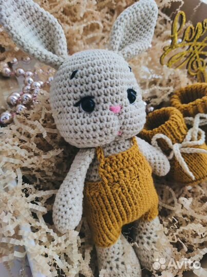 Зайка, бокс для новорождённого, ручная работа