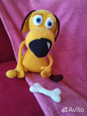 Собака. Ручная работа. Вязаная