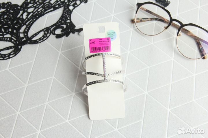 Км браслет цирконий/сваровски